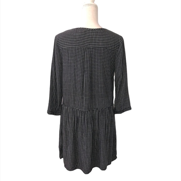 OLD NAVY Dress Women's Size Small Black Geometric Mini Striped - Picture 5 of 7